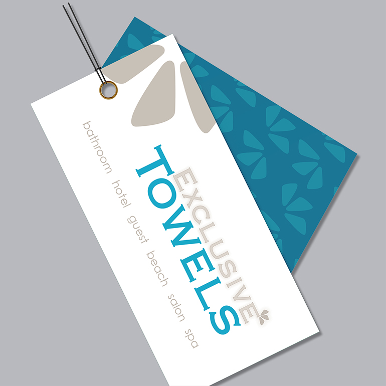 Exclusive Towels - design example large - logo - swingtag