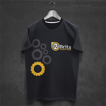 PJ Brits - design example small #1 - merchandise - logo - branded t-shirt - clothing