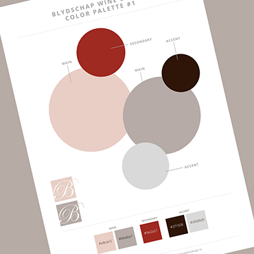 Blydschap - design example small #2 - colour palette