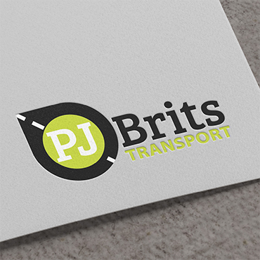 PJ Brits - design example small #2 - logo - stationery - embossed