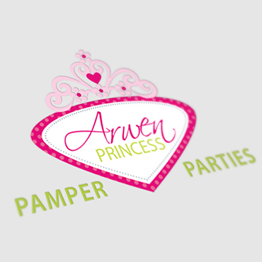 Arwen Princess Pamper Parties - design example small #2 - logo - stationery 