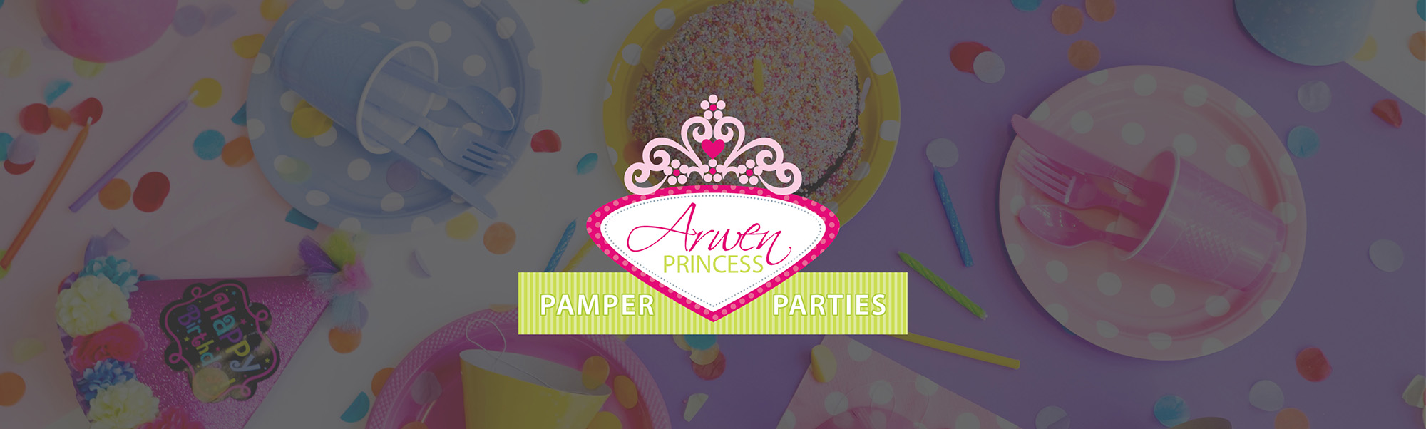 Arwen Princess Parties - Top banner