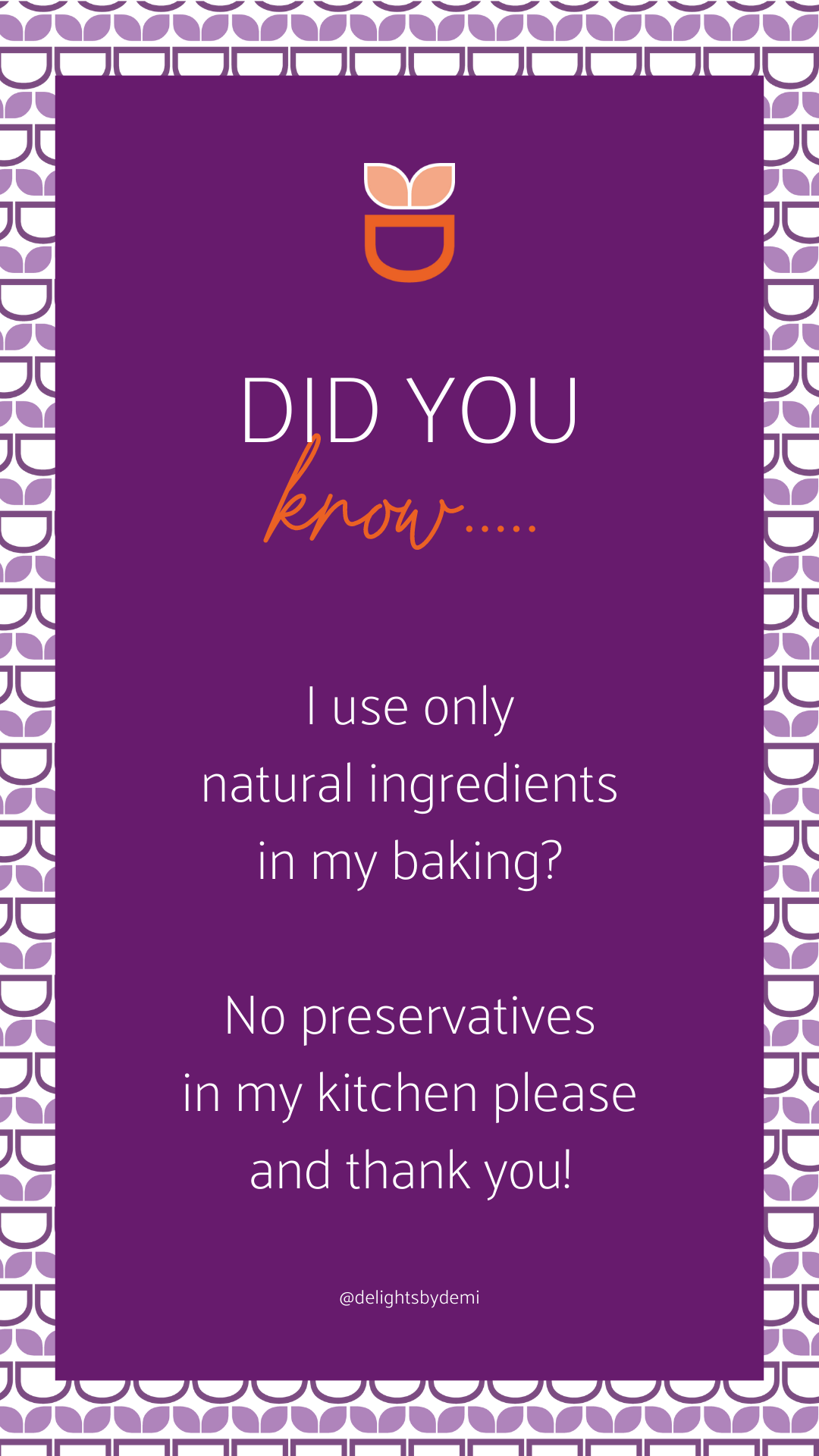 An Instagram story template for interesting facts about baking.